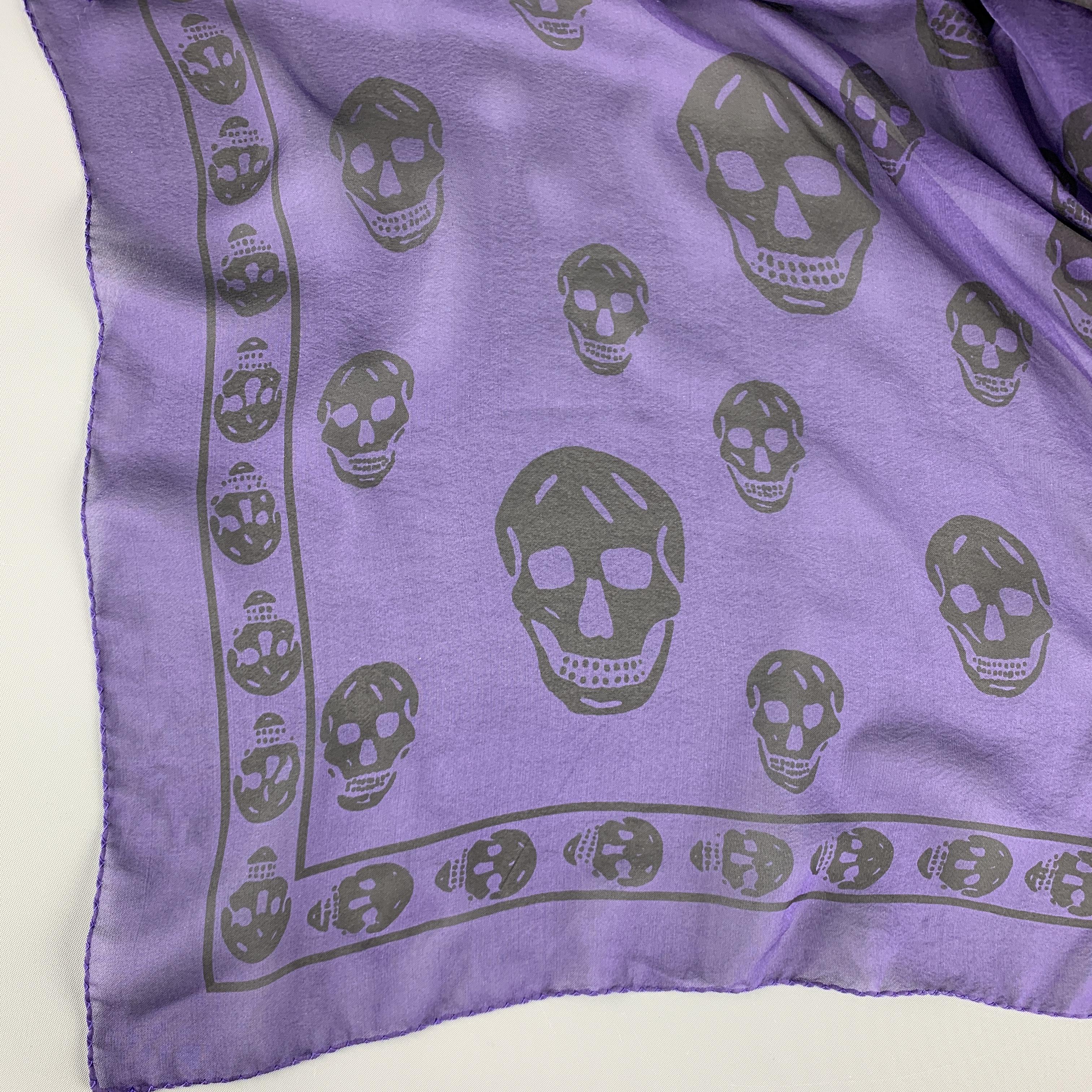 alexander mcqueen scarf purple