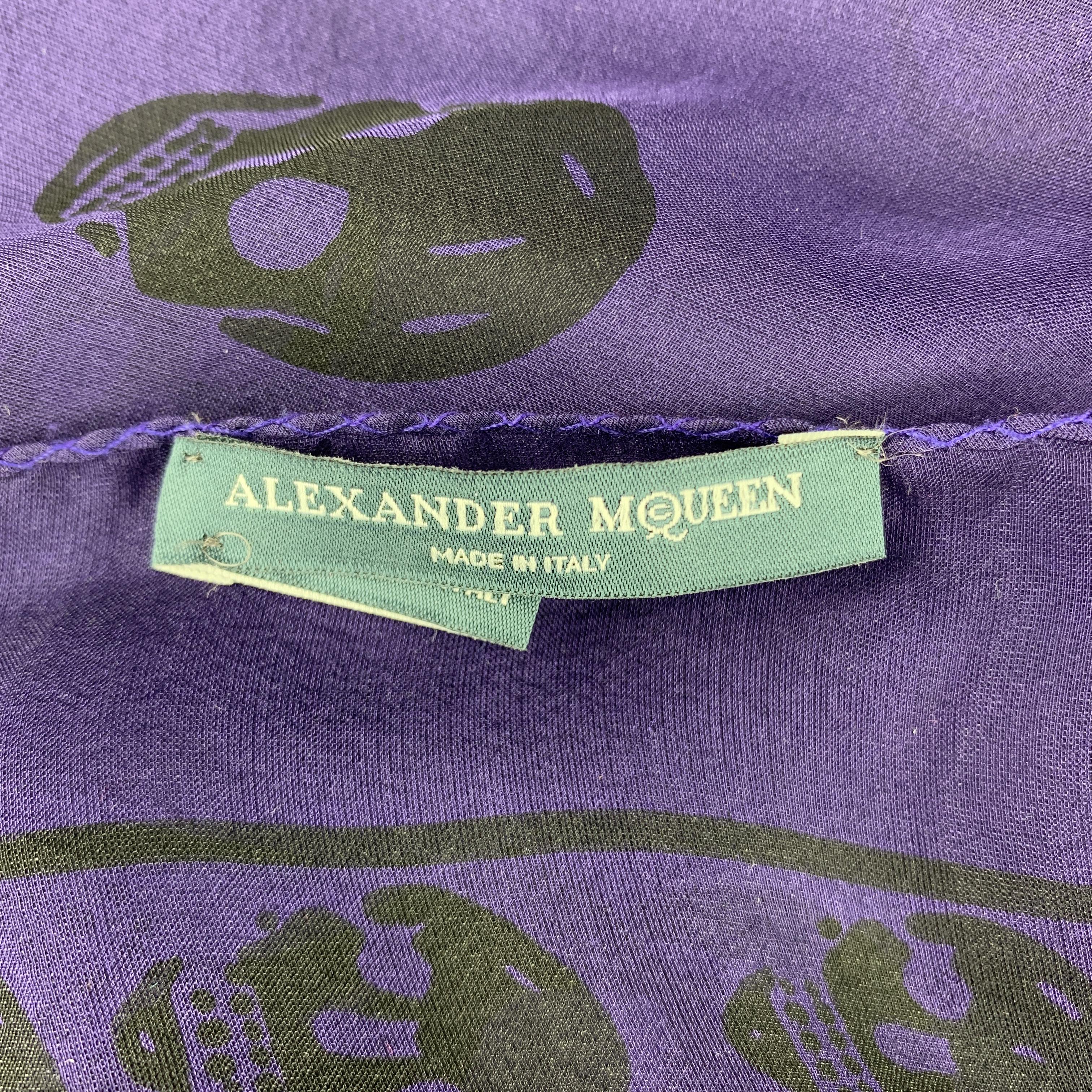 purple alexander mcqueen scarf