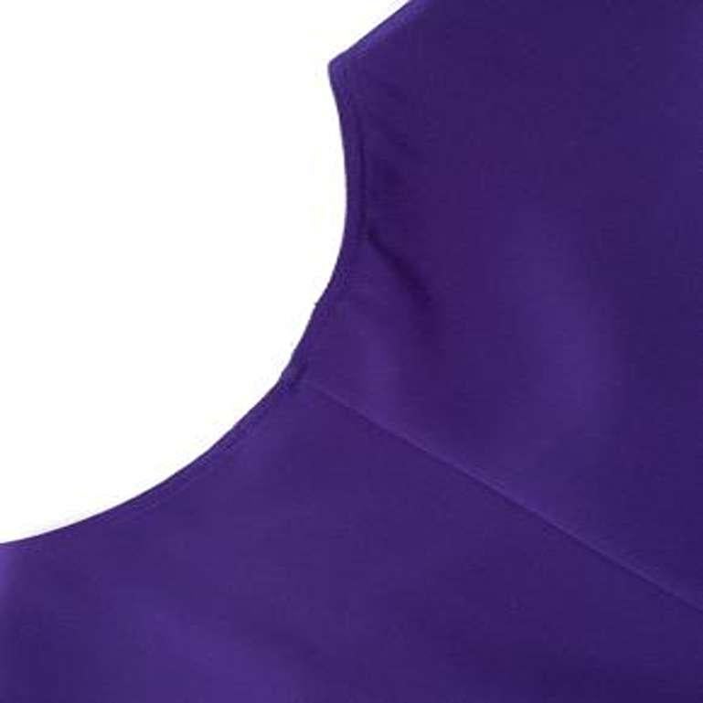 Alexander McQueen Purple Peplum Silk Top For Sale 5