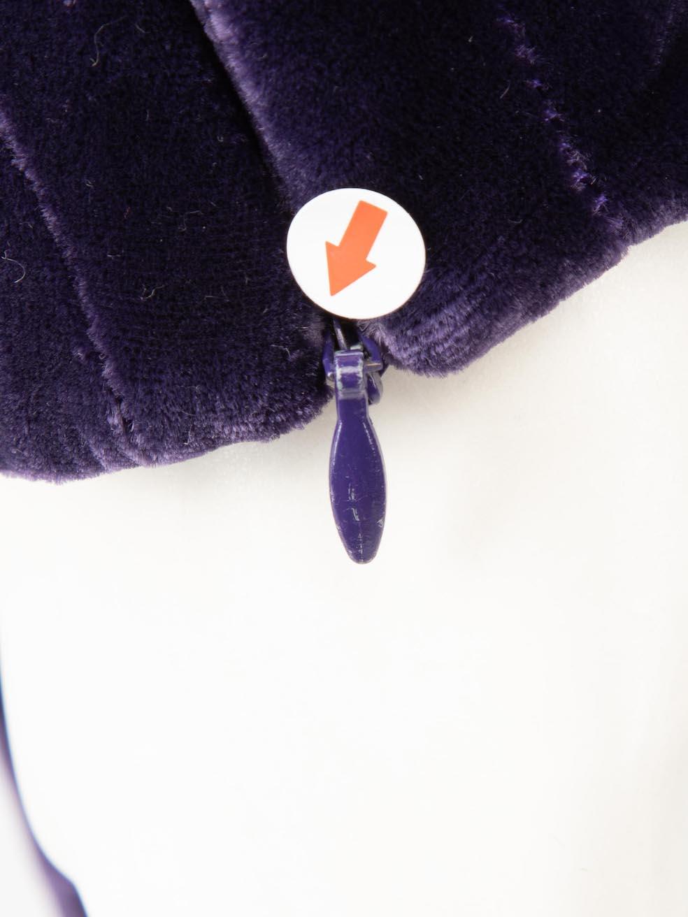 Alexander McQueen Robe tunique en velours violet Taille L en vente 1