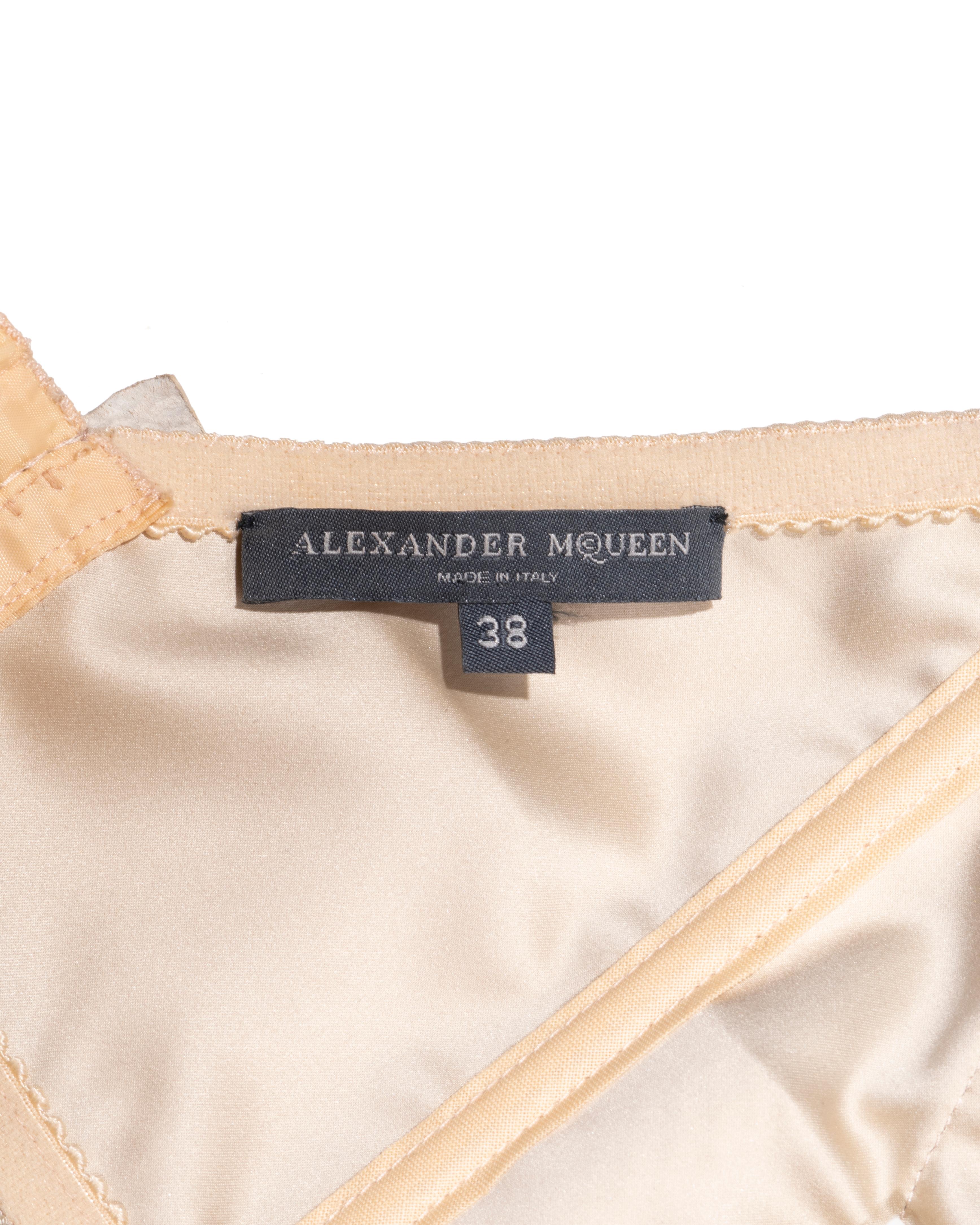 Alexander McQueen - Mini robe en python et organza de soie, printemps-été 2006 en vente 12