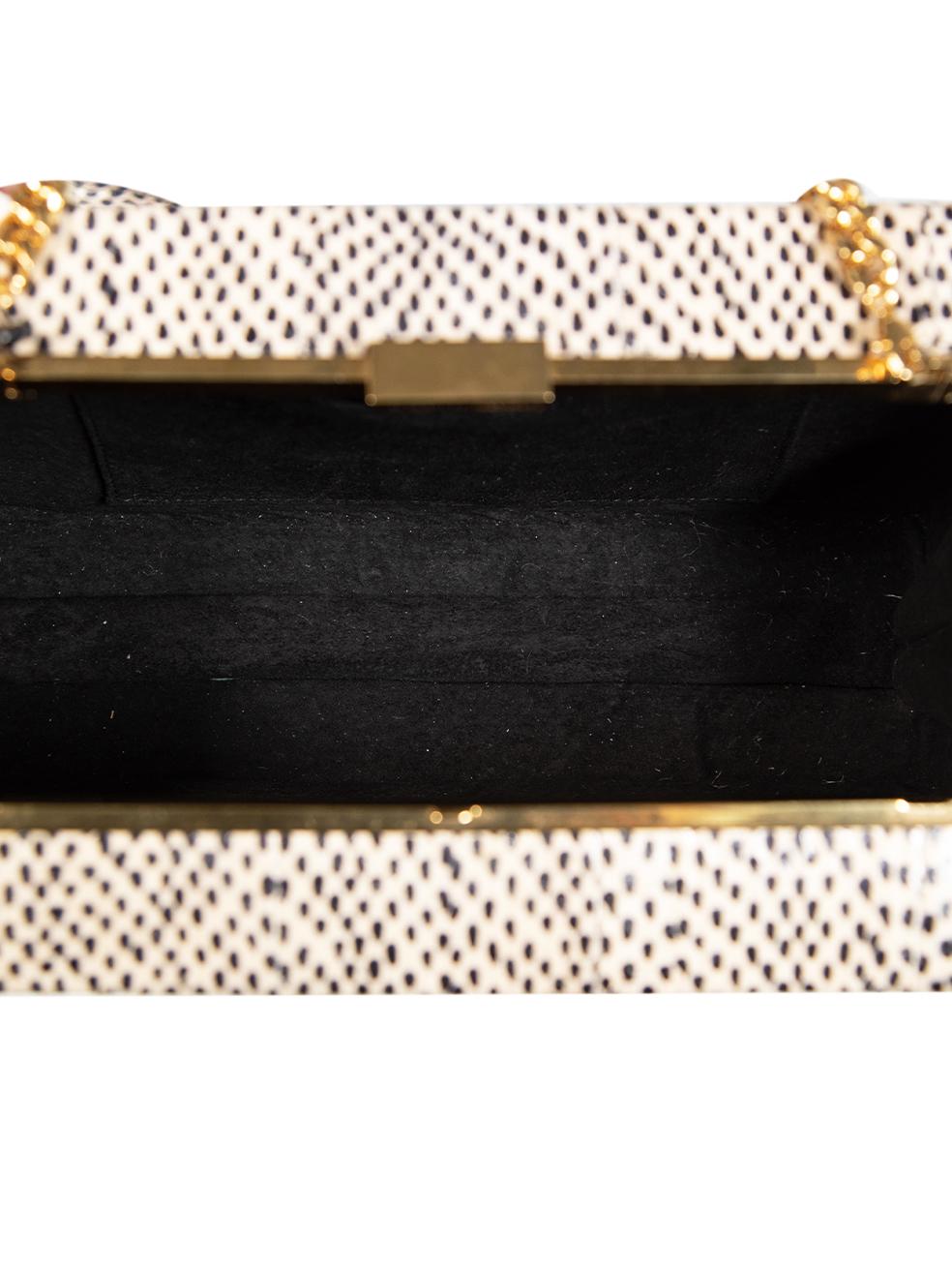 Alexander McQueen Python Gold Hardware Box Clutch on Chain For Sale 1
