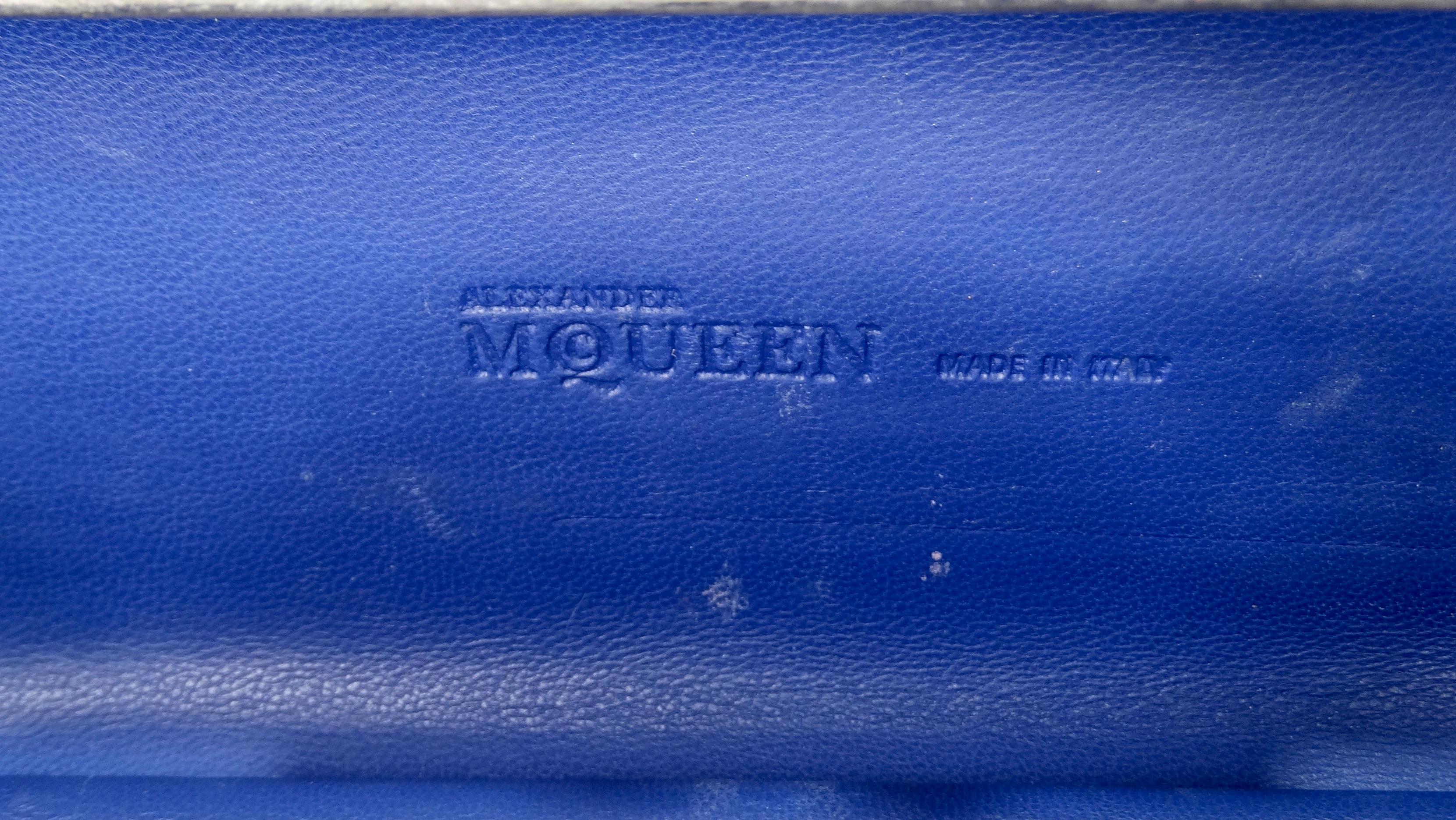 Alexander McQueen Python Knuckle Buster Clutch In Good Condition In Scottsdale, AZ