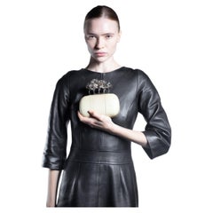 Alexander McQueen Python Knuckle Duster Box Clutch