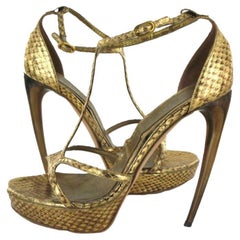 Alexander McQueen - Escarpins en python