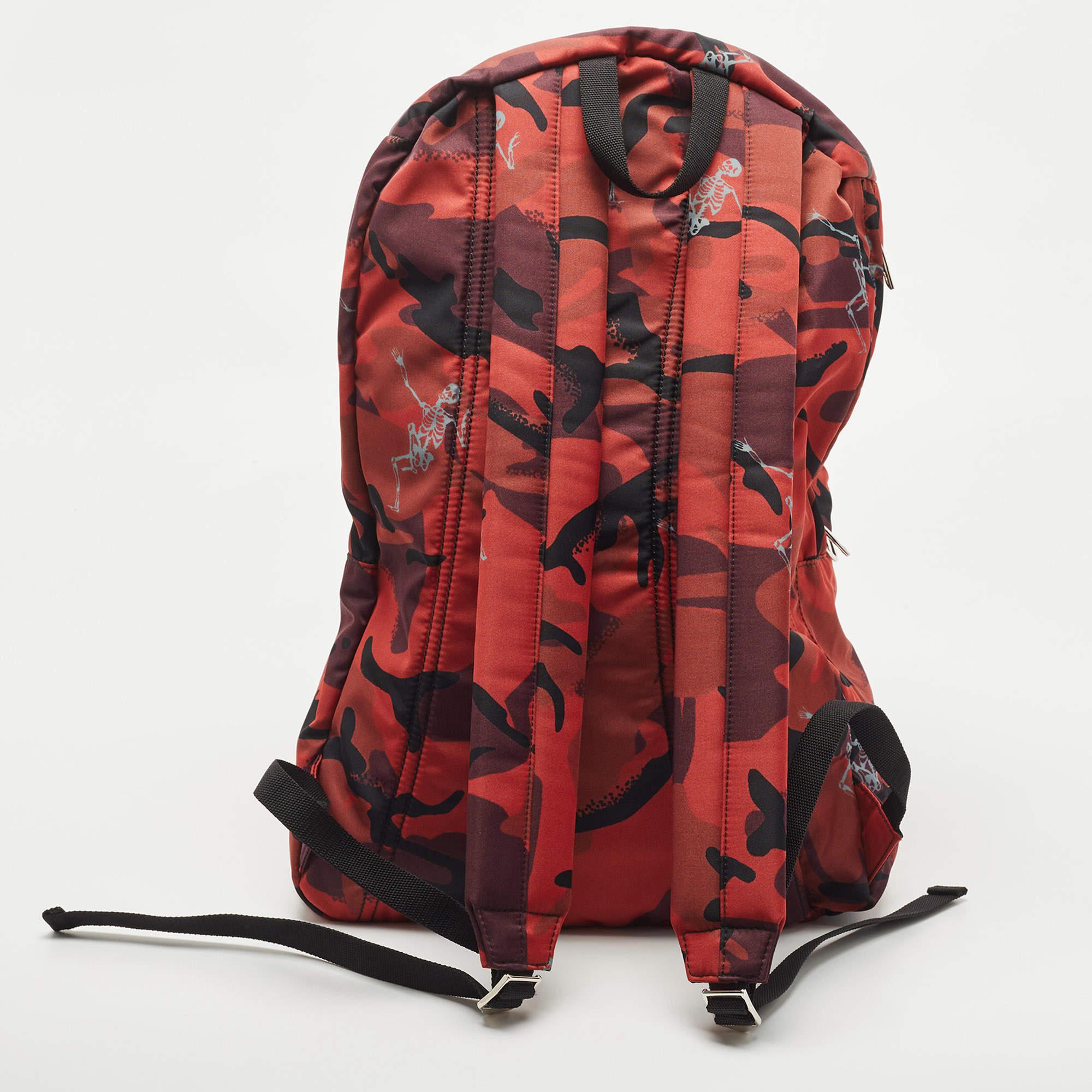 red camo bookbag