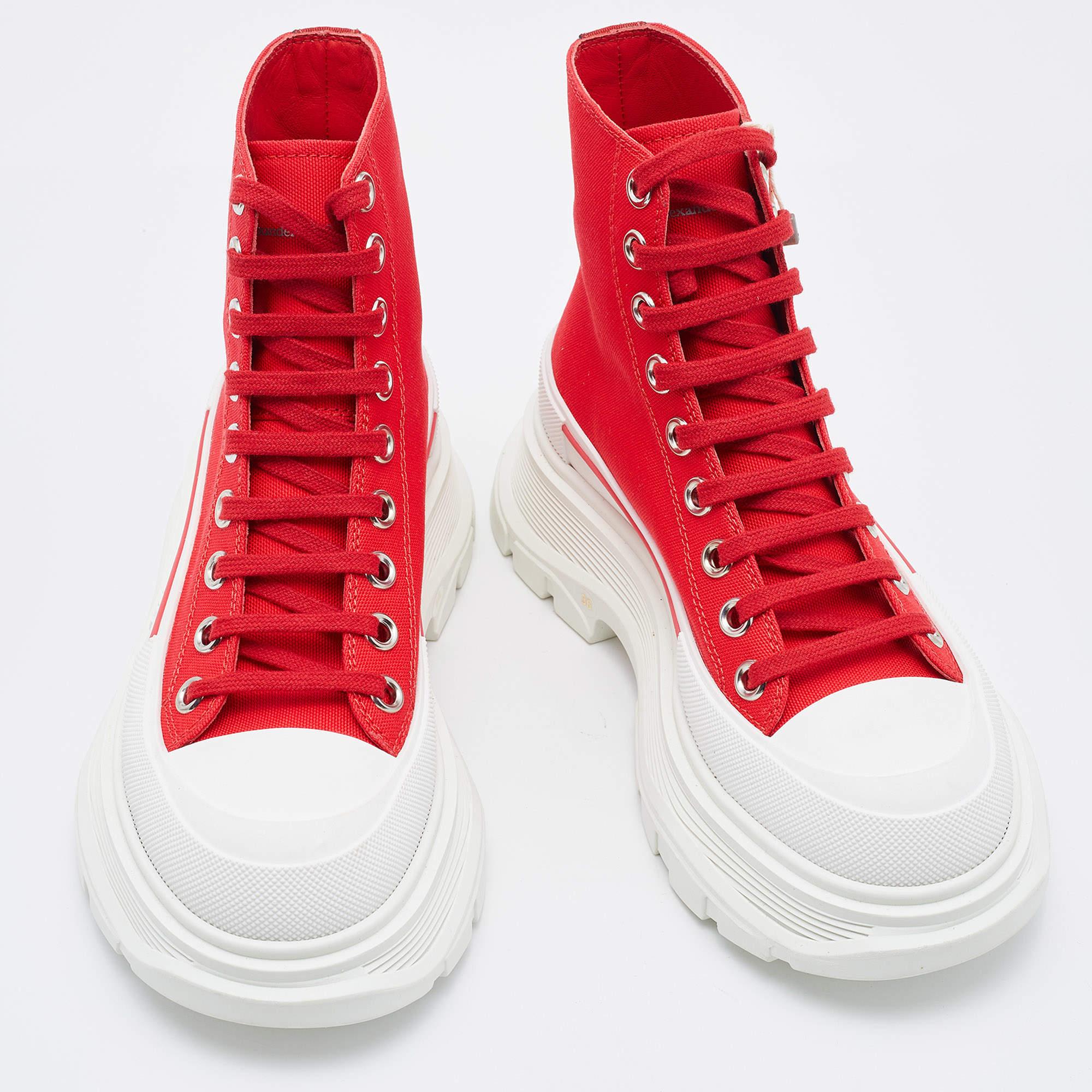 alexander mcqueen red sneakers