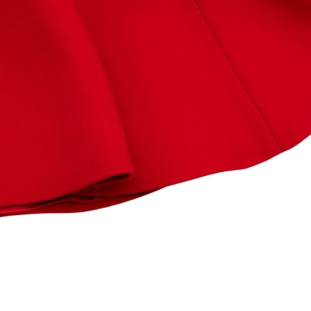 Women's Alexander McQueen Red Fit & Flare A-Line Mini Dress S
