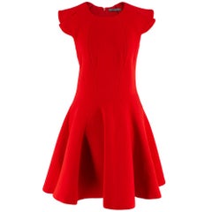 Alexander McQueen - Red Fit & Flare A-Line Mini Dress S