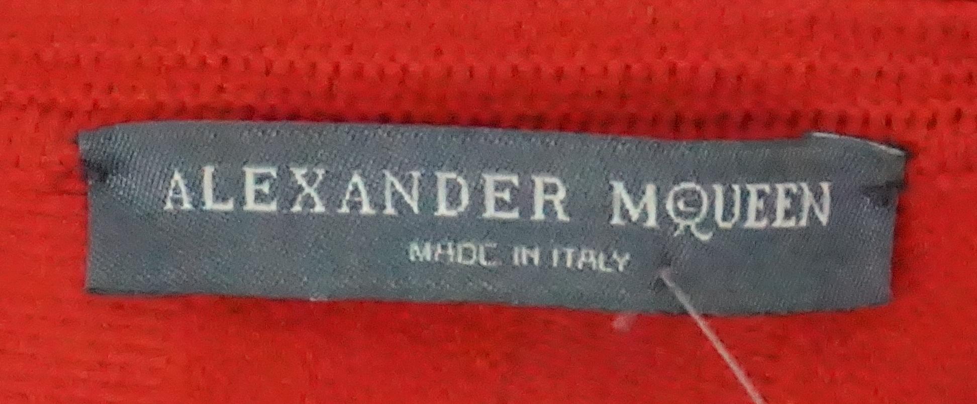 Alexander McQueen Red Knit Sleeveless Dress - Small 4