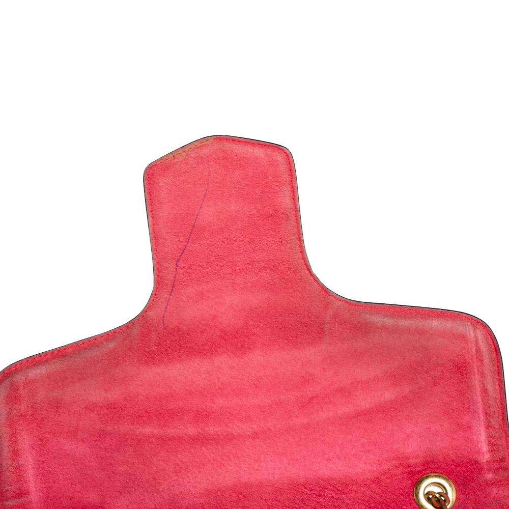 Alexander McQueen Red Leather Heroine Shoulder Bag In Fair Condition In Dubai, Al Qouz 2