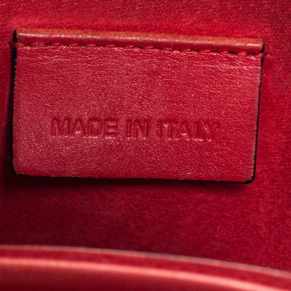 Alexander McQueen Red Leather Mini Heroine Bag 6