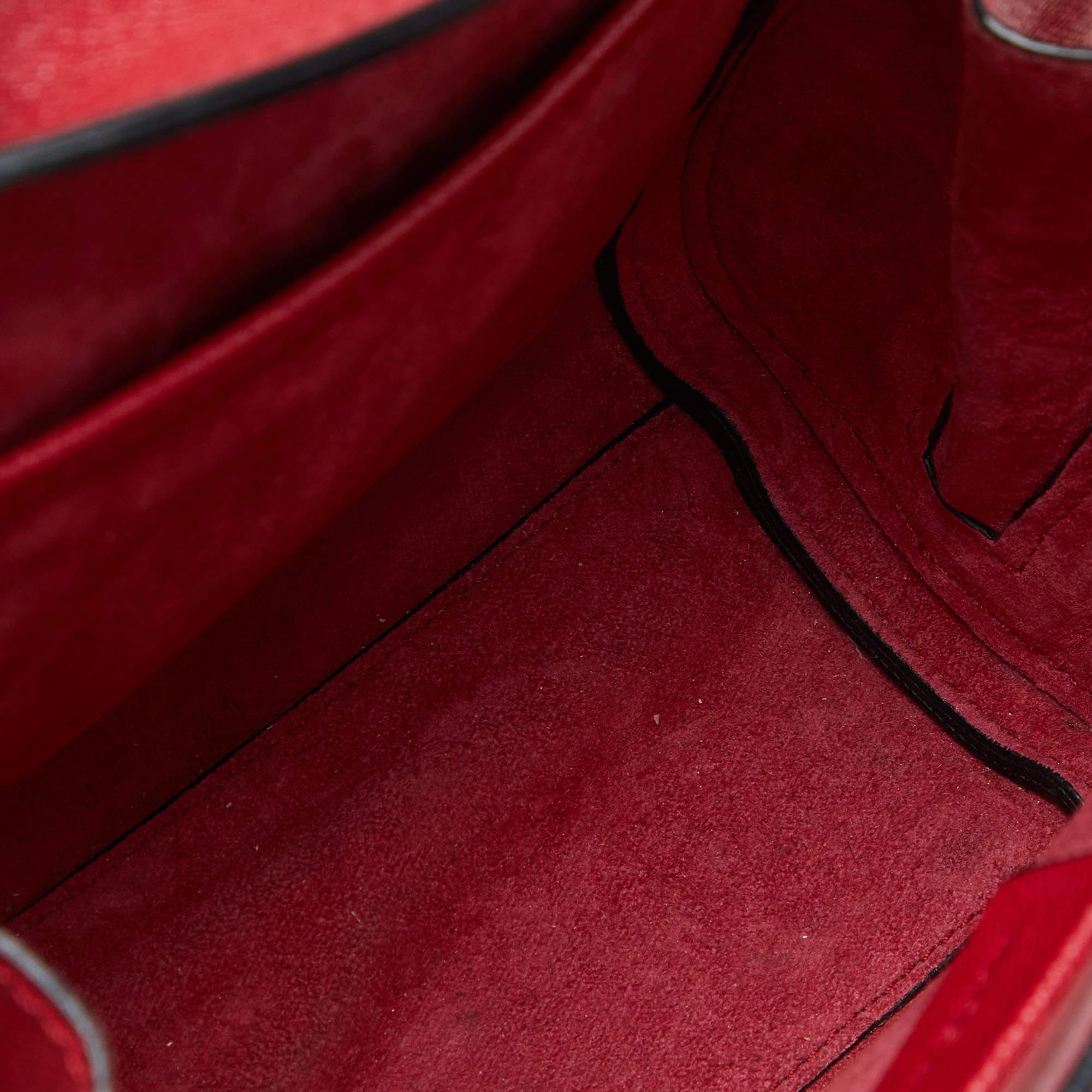 Alexander McQueen - Mini sac en cuir rouge pour héroïne en vente 8