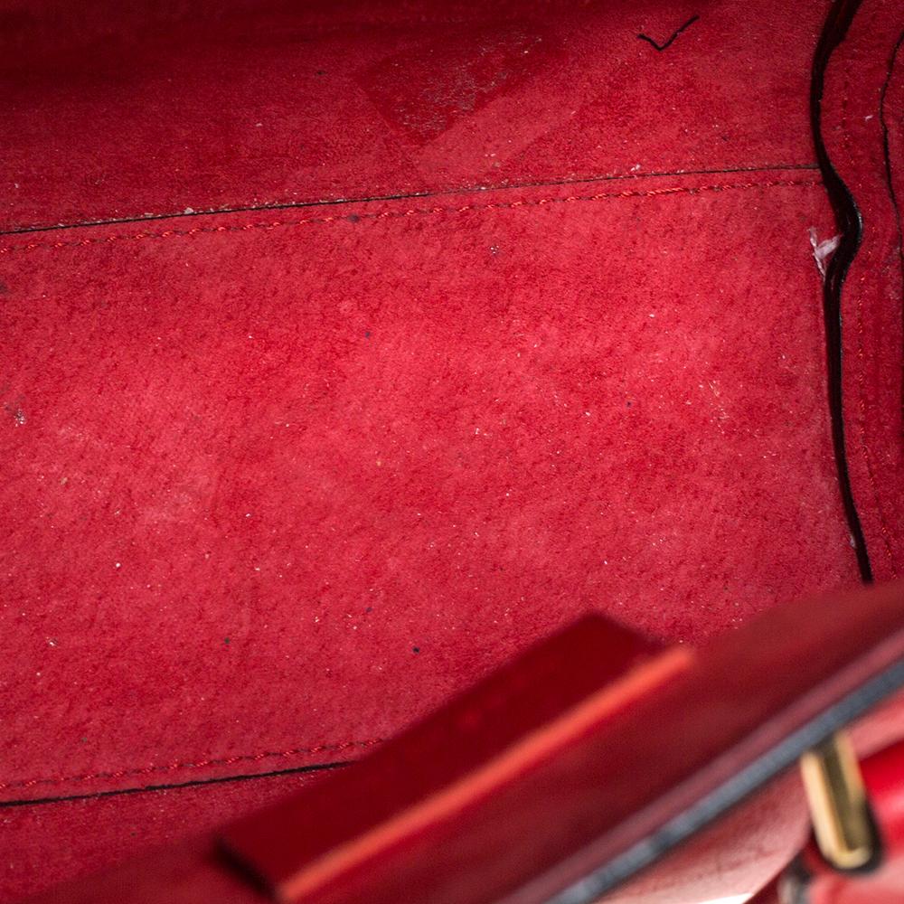 Alexander McQueen Red Leather Mini Heroine Bag 5