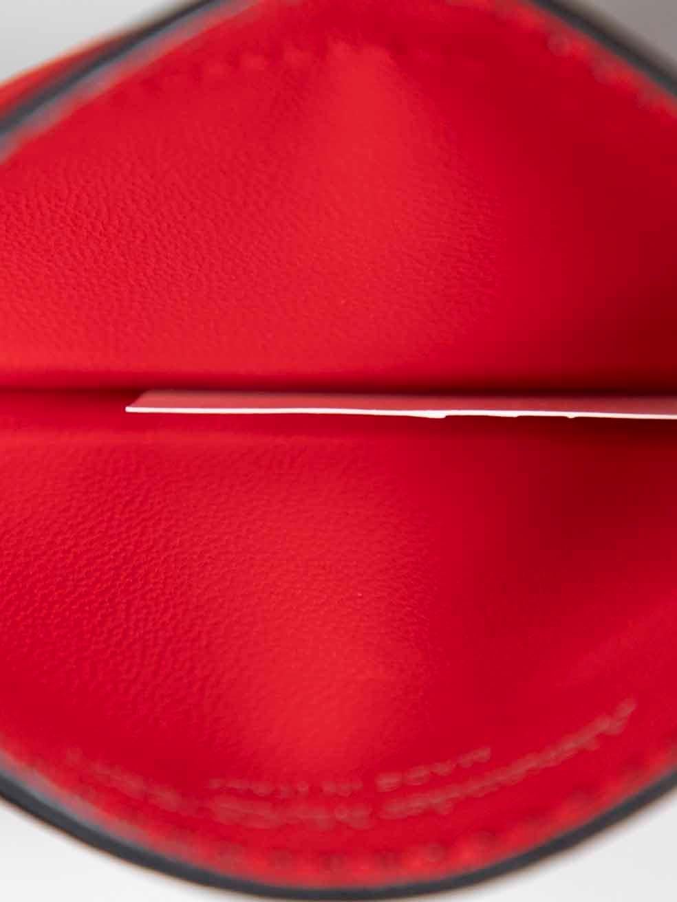 Alexander McQueen Red Leather Skull Card Holder 2