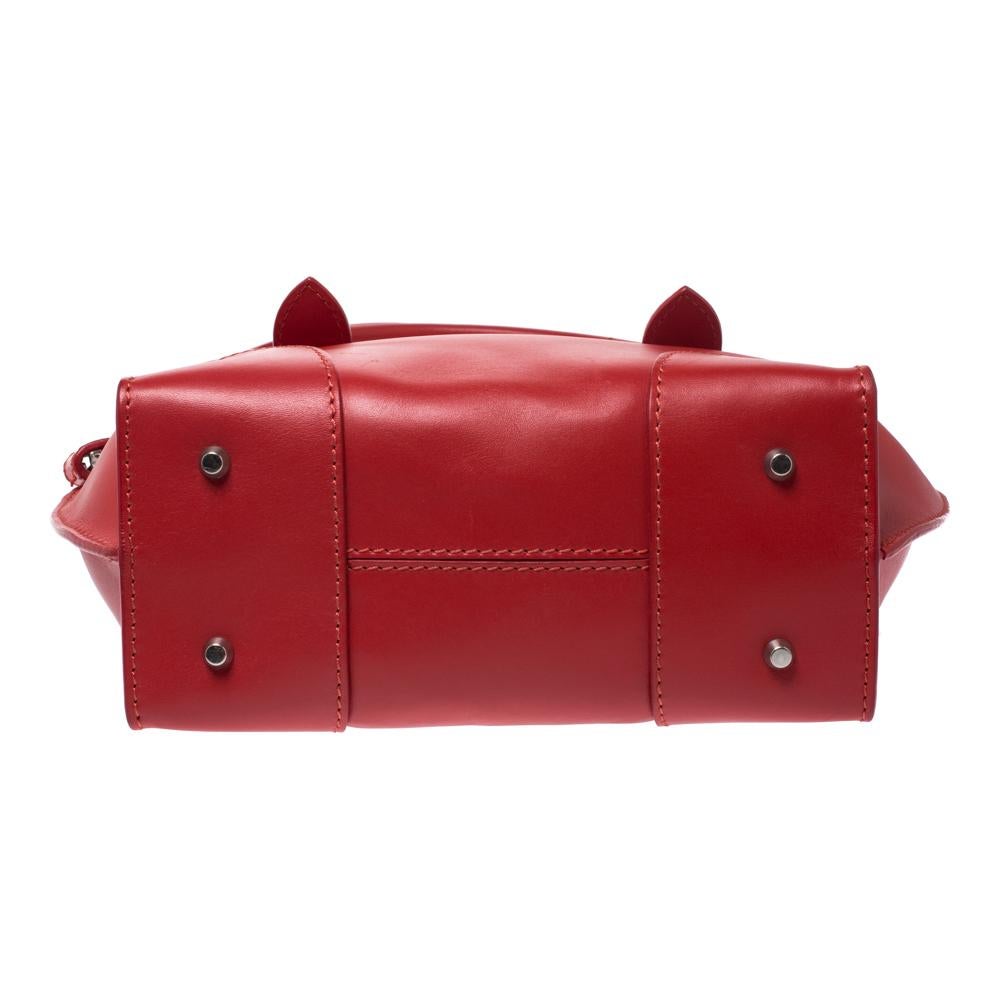 Alexander McQueen Red Leather Small Legend Tote 1