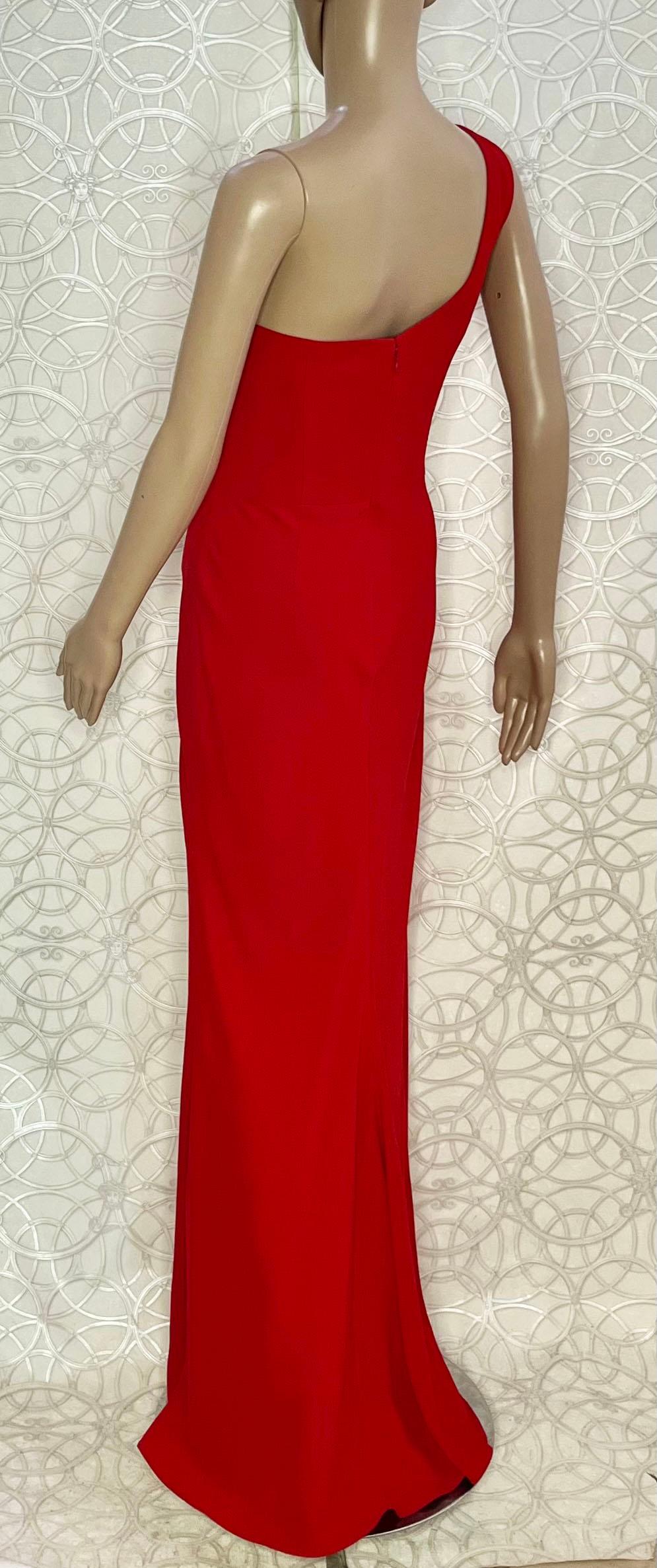 Women's ALEXANDER McQueen RED LONG EVENING DRESS size IT 42