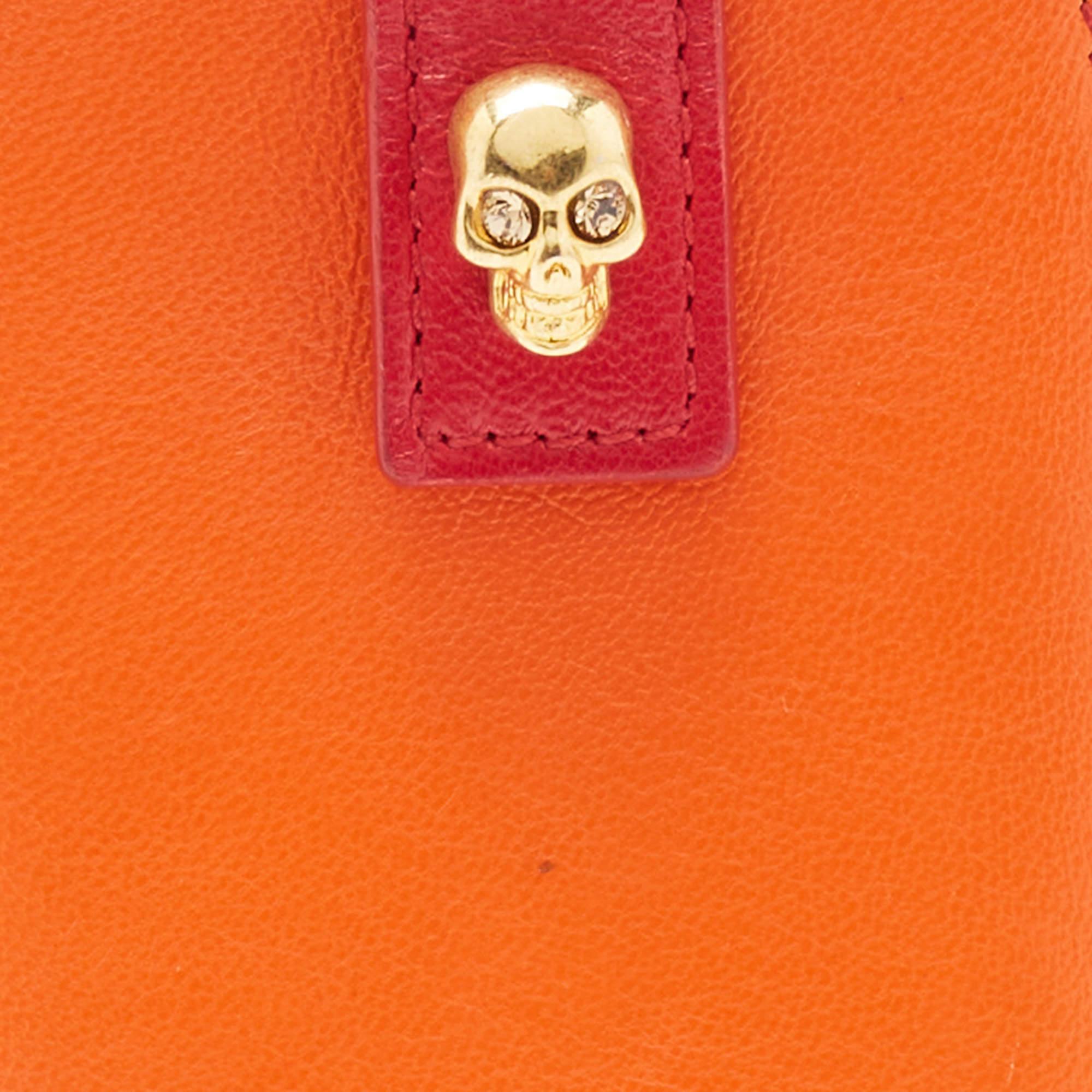 Women's Alexander McQueen Red/Orange Skull Embellished iPhone 5/5s Cover