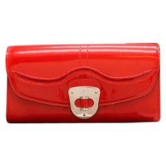 Alexander McQueen Red Patent Leather Pochette