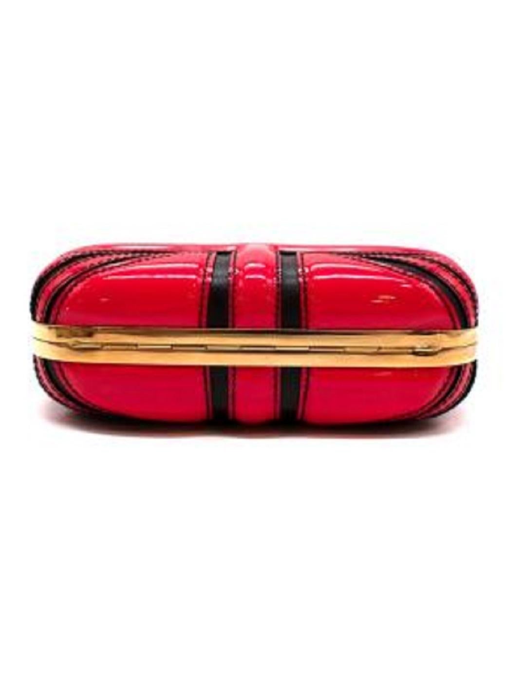 Women's Alexander McQueen Red Patent-leather Union Jack Clutch For Sale
