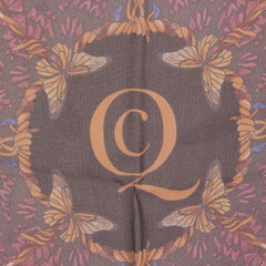 ALEXANDER MCQUEEN red purple silk chiffon SKULL Scarf