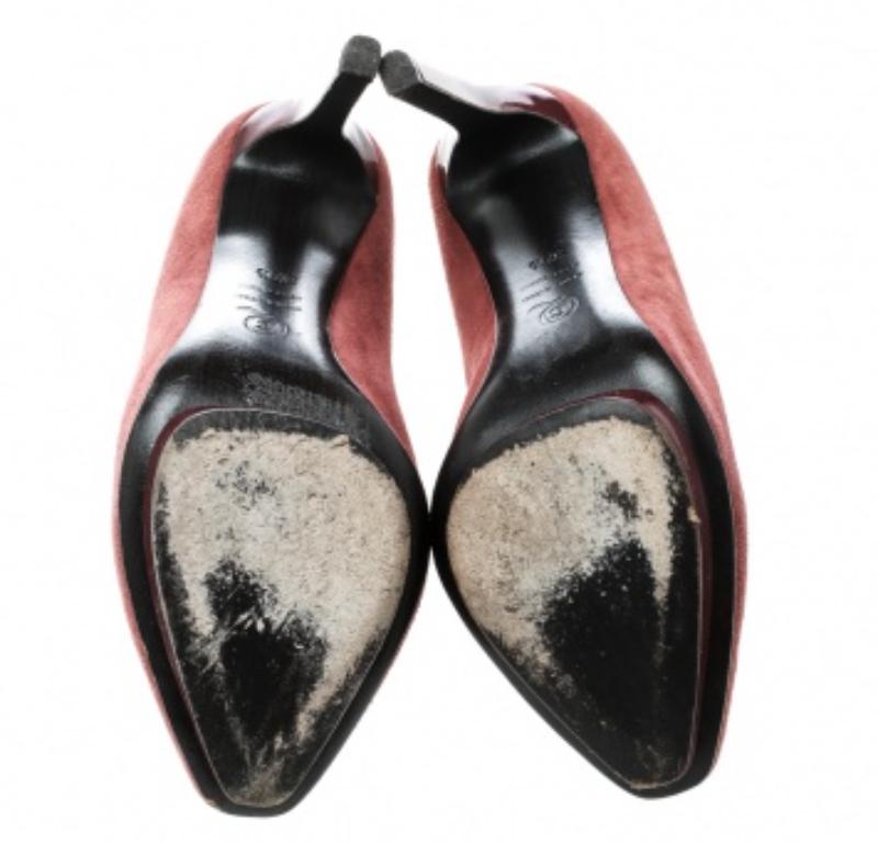 Alexander McQueen Botines de ante rojo Talla 37.5 en venta 2
