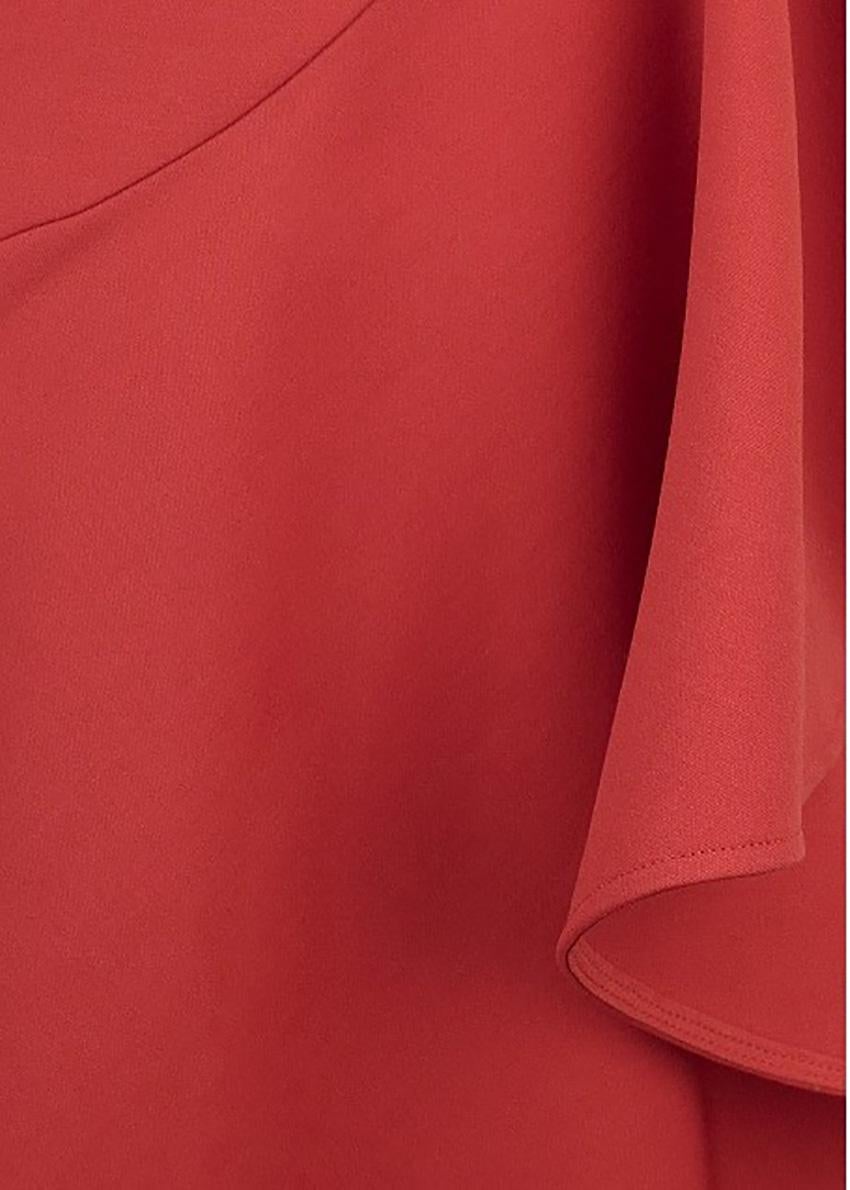 Red ALEXANDER McQueen RED WOOL DRESS size S