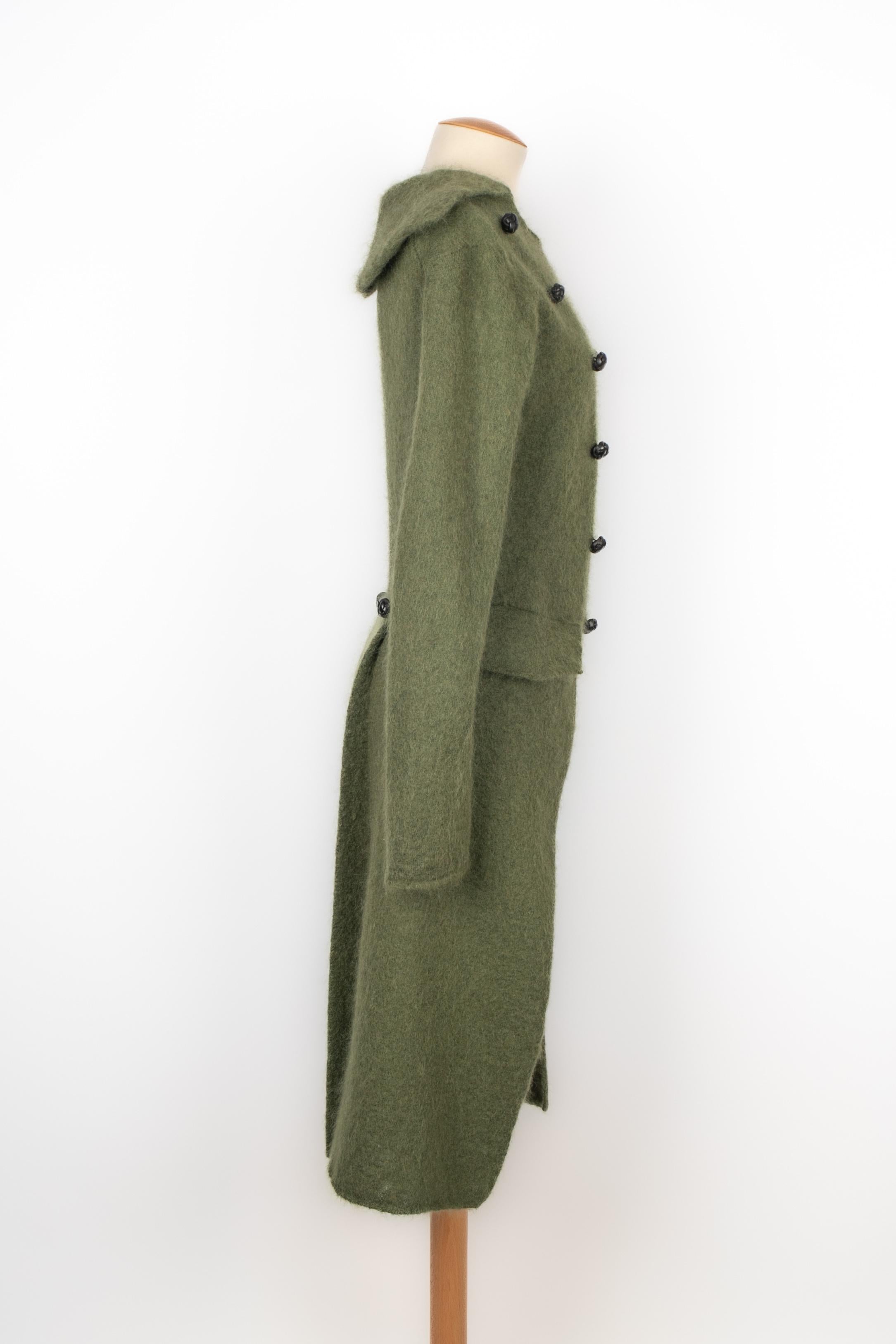 Brown Alexander McQueen redingote coat 2006 For Sale