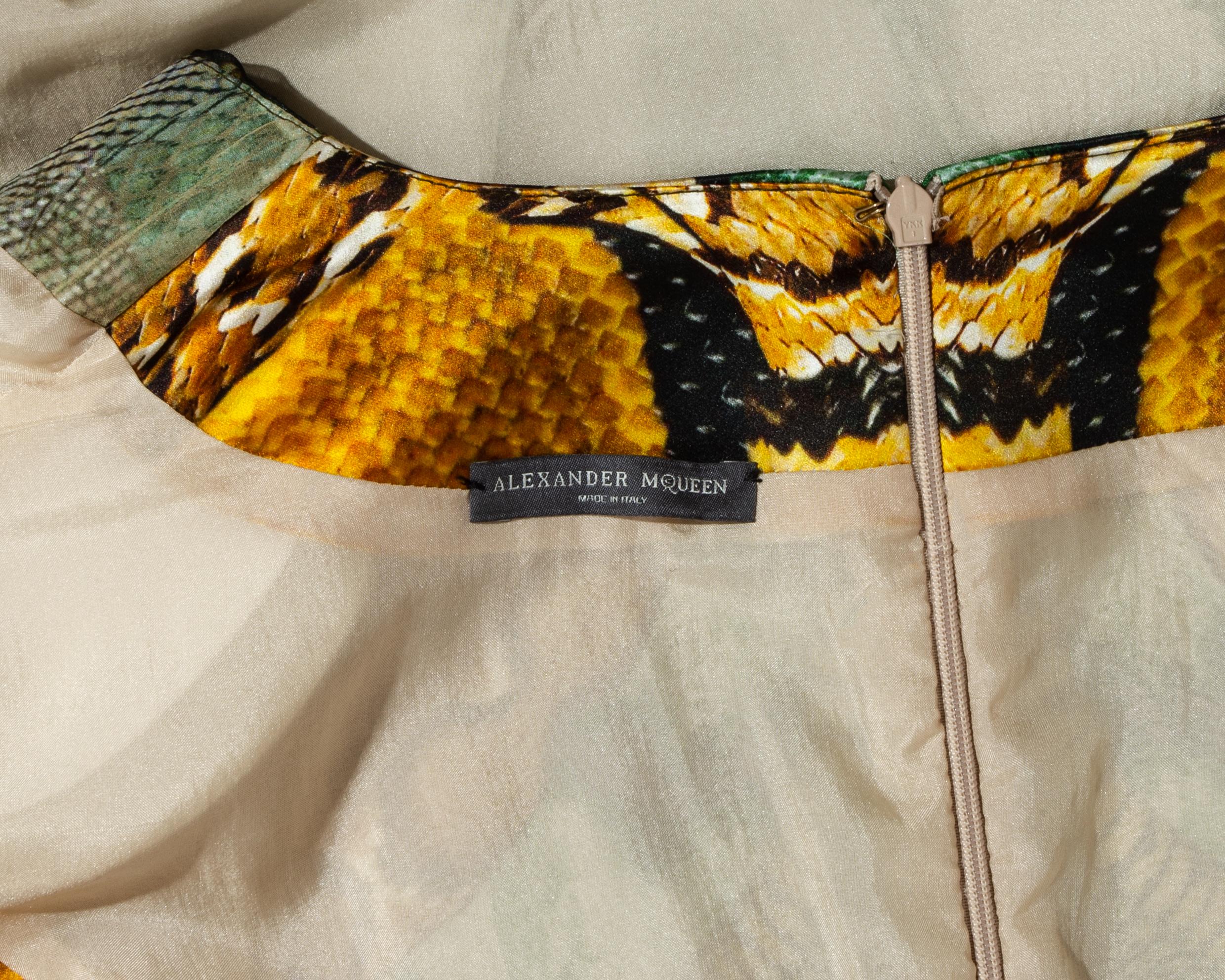 Men's Alexander McQueen reptile print organza 'Plato's Atlantis' mini dress, ss 2010