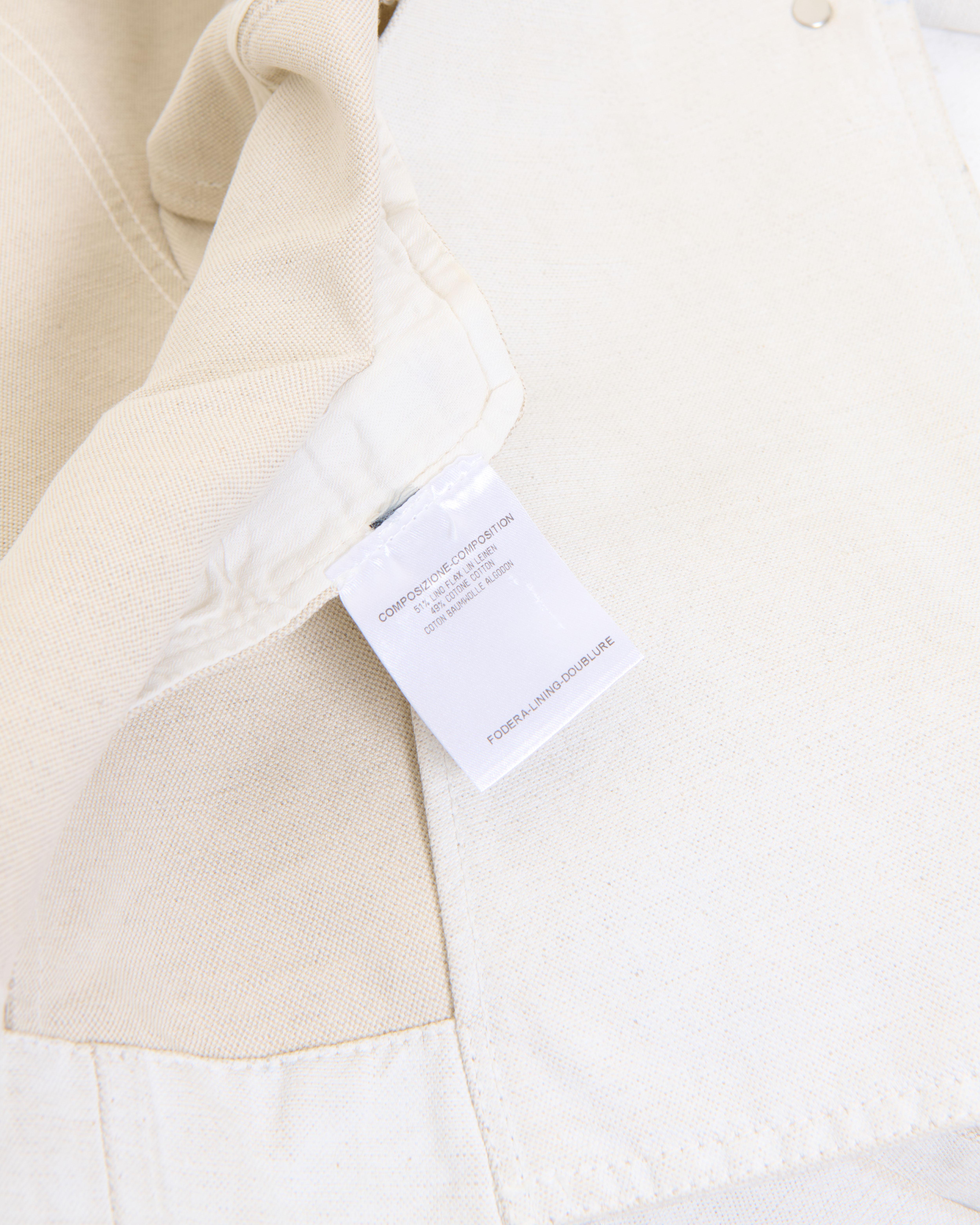 Alexander McQueen Resort 2010 White cotton canvas hand painted blazer jacket 9