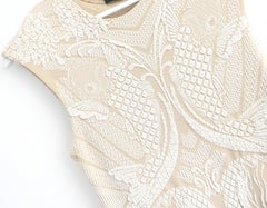 Vestido Alexander McQueen Resort 2011 Textura Koi