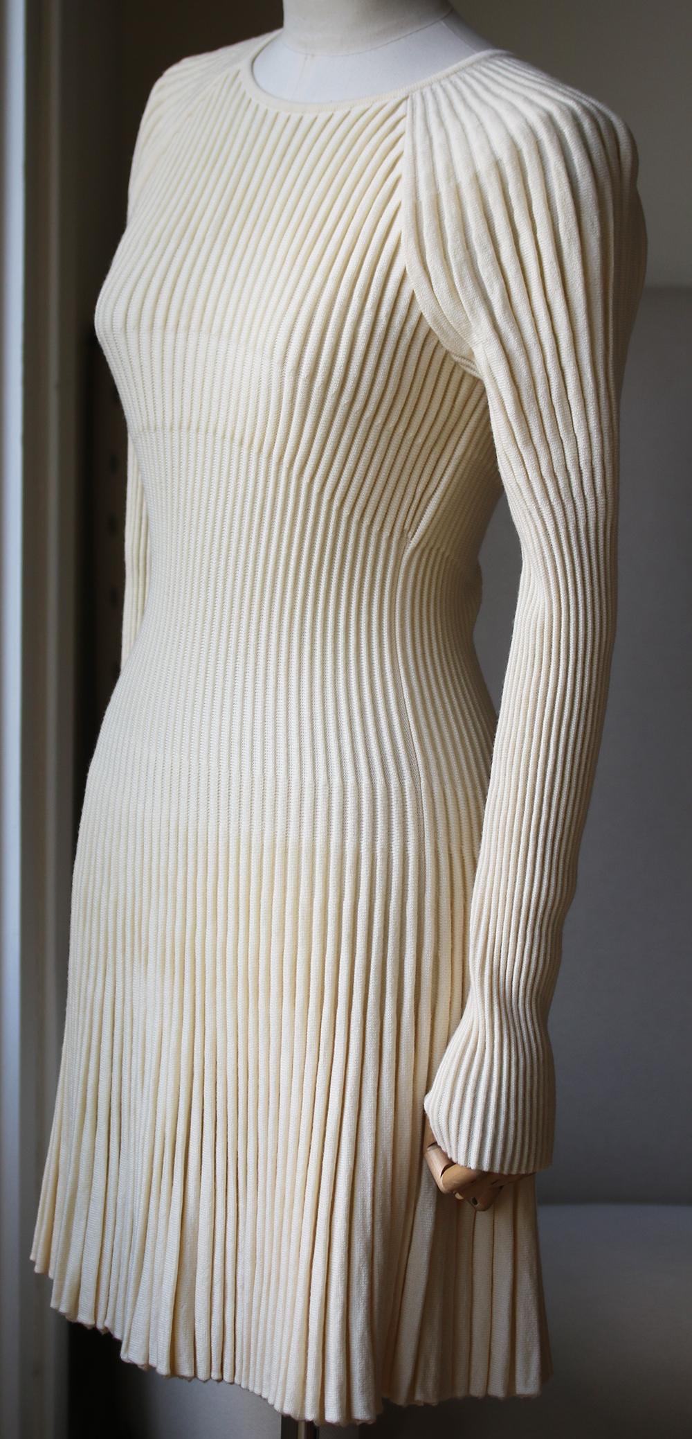 Alexander McQueen Ribbed-Knit Mini 