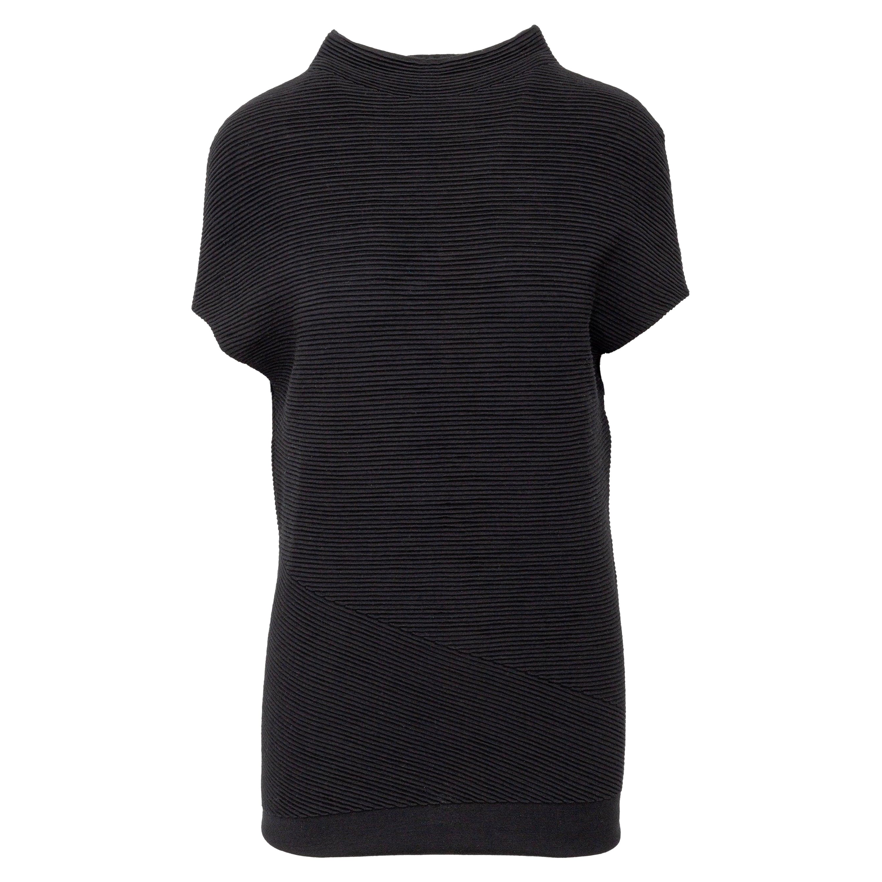 Alexander McQueen geripptes Strickoberteil - '10er Jahre