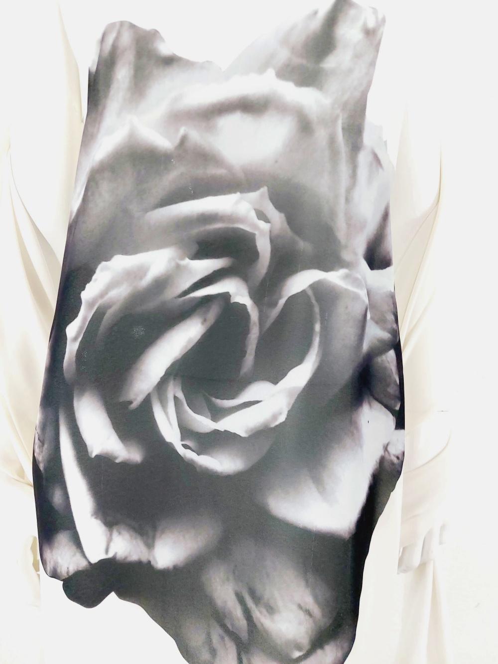 Alexander McQueen  Rose Flower Floral Drape Krawatte Ribbon 2005 Belt Open Back Kleid im Angebot 3