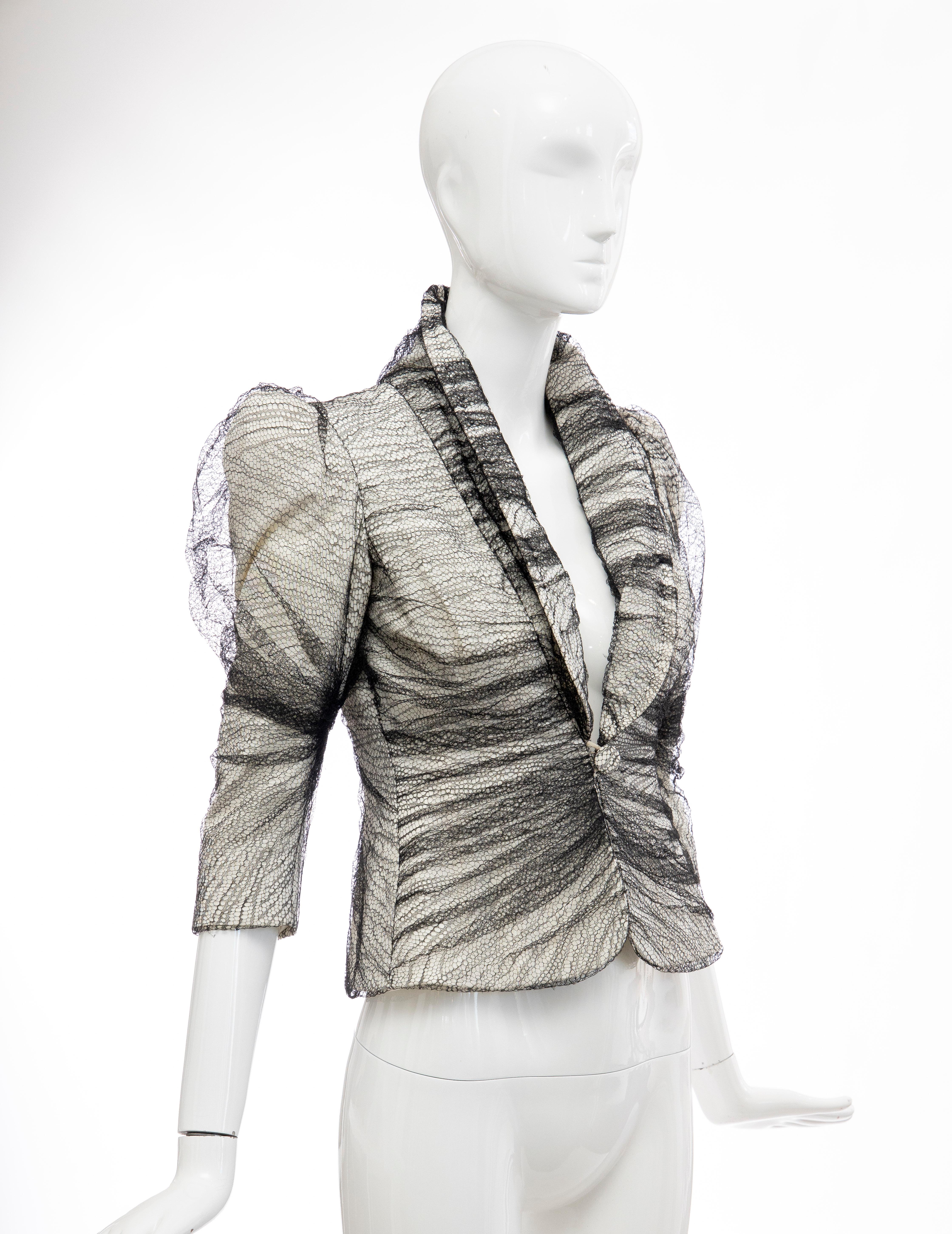 tulle blazer