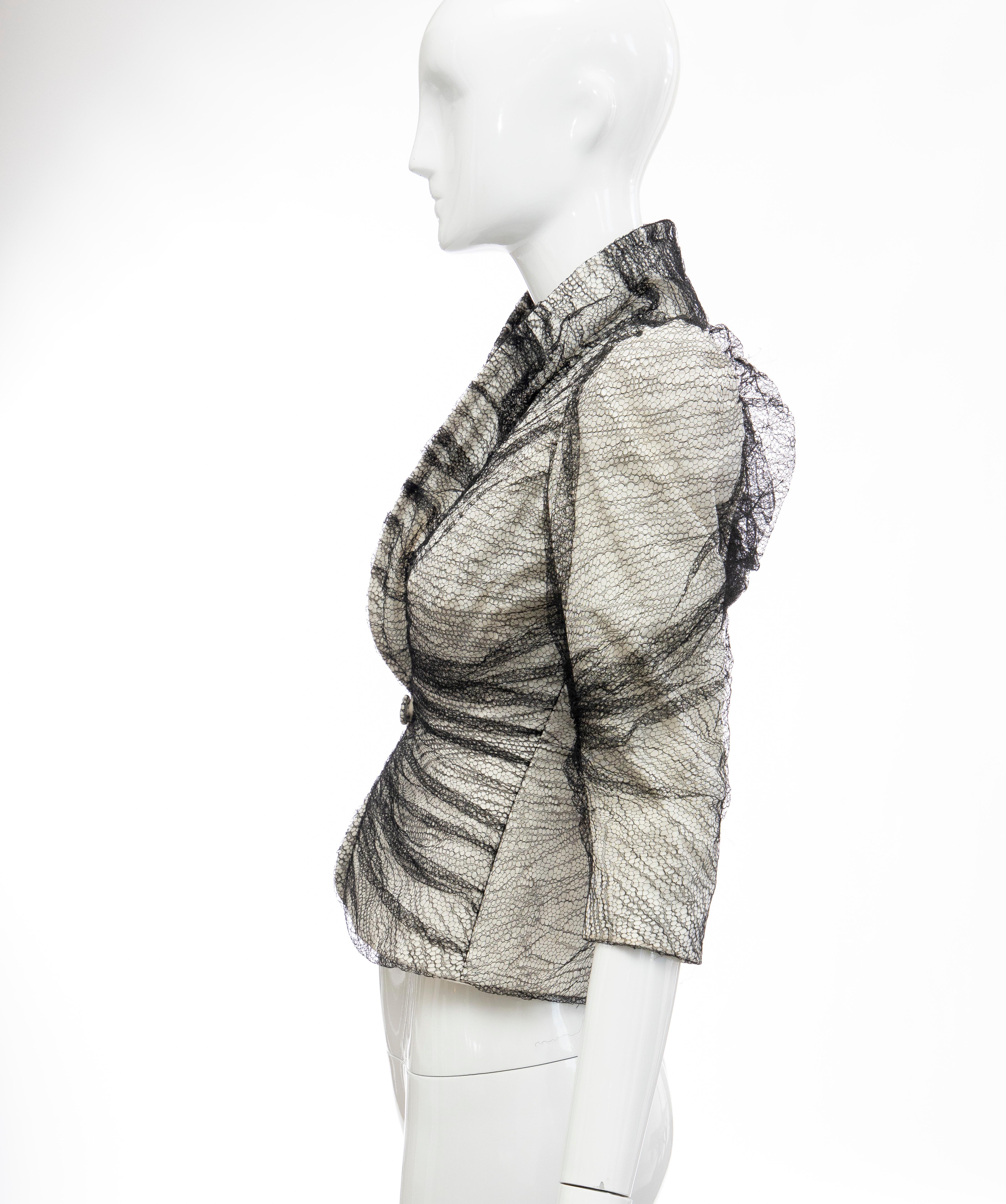 Alexander McQueen Runway Sarabande Collection Tulle Overlay Jacket, Spring 2007 2