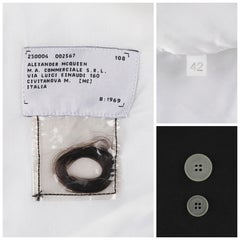 ALEXANDER McQUEEN S/S 1995 “The Birds” Cream Blazer Jacket w/ Birth + Hair Label