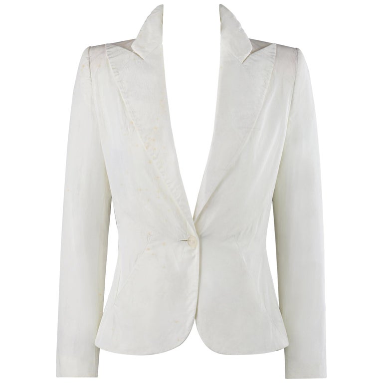 ALEXANDER McQUEEN S/S 1995 “The Birds” Cream Blazer Jacket w/ Birth ...