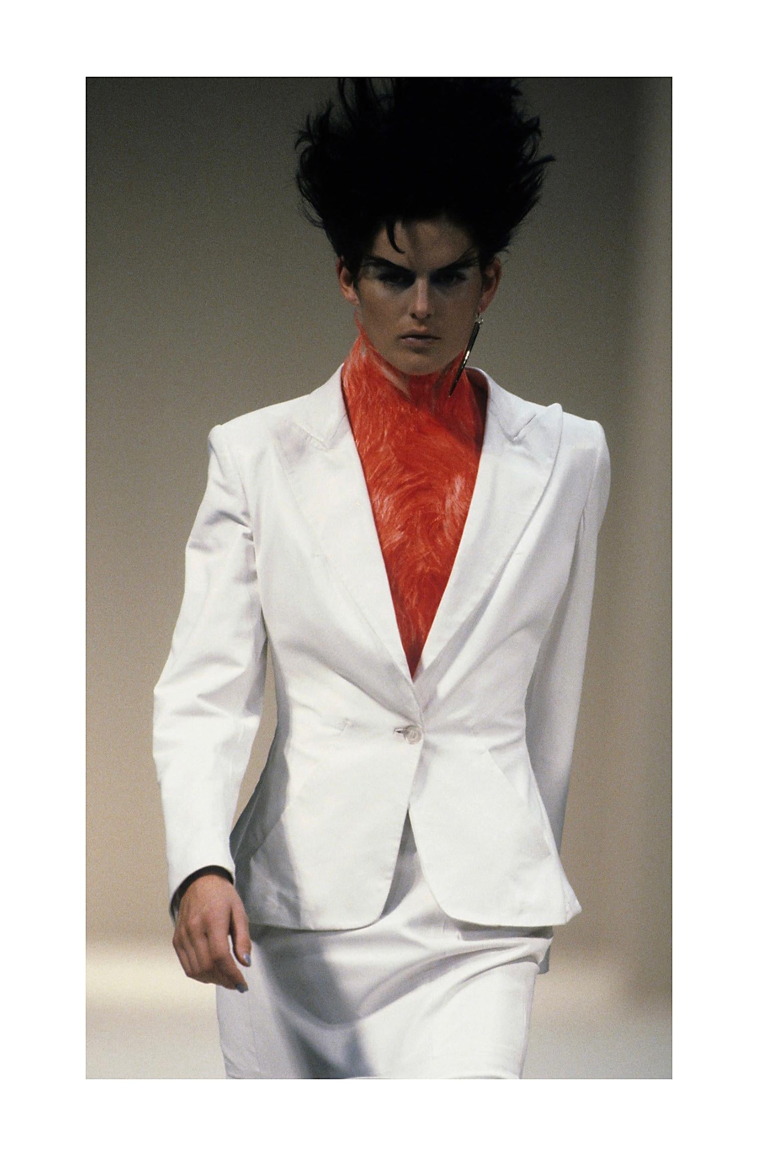 ALEXANDER McQUEEN S/S 1996 “The Hunger” Gray Tailored Long Sleeve Blazer Jacket For Sale 2