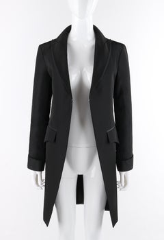 ALEXANDER McQUEEN S/S 1997 “La Poupee” Black Single Closure Cutaway Dress Jacket