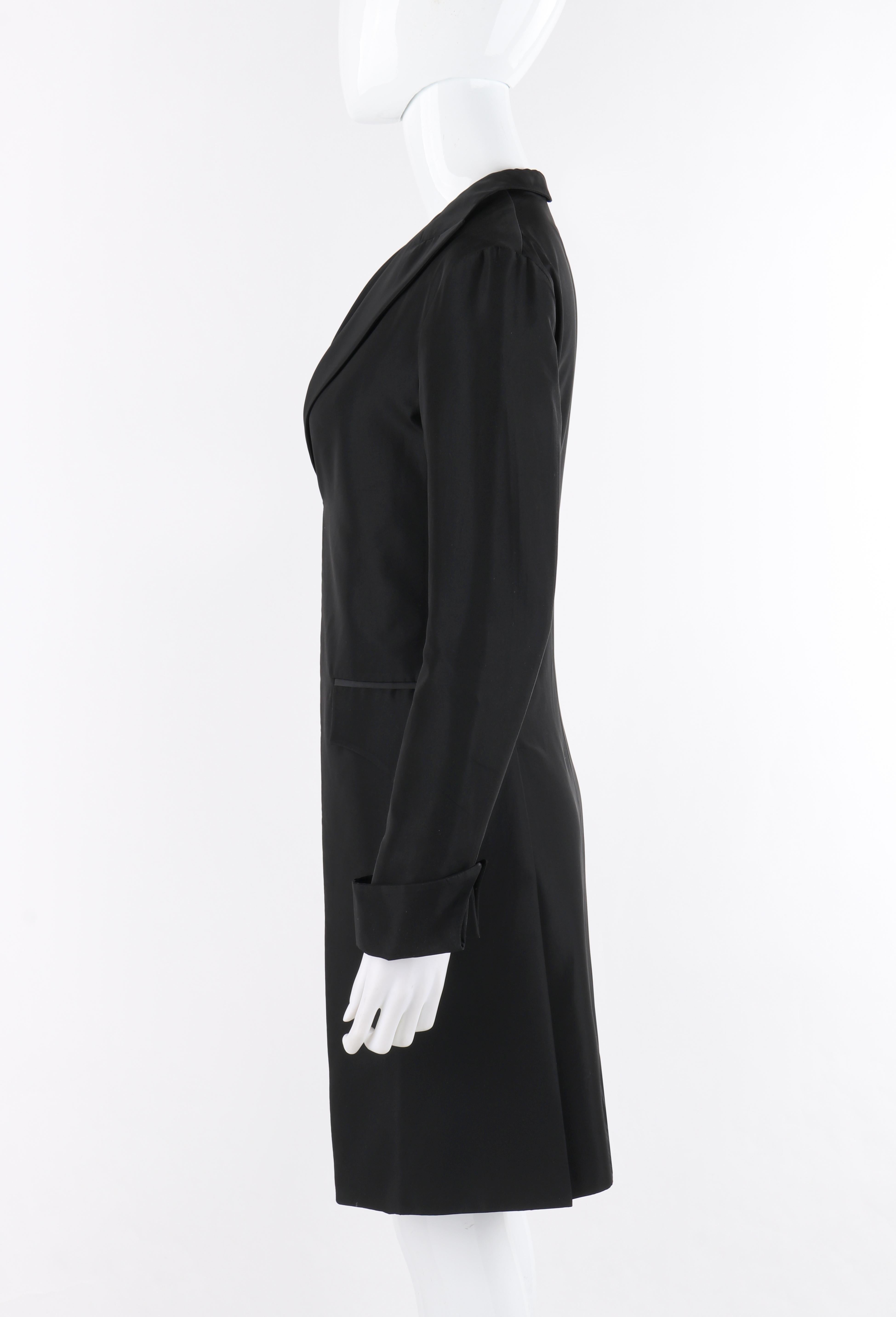 ALEXANDER McQUEEN S/S 1997 “La Poupee” Black Single Closure Cutaway Dress Jacket In Good Condition For Sale In Thiensville, WI