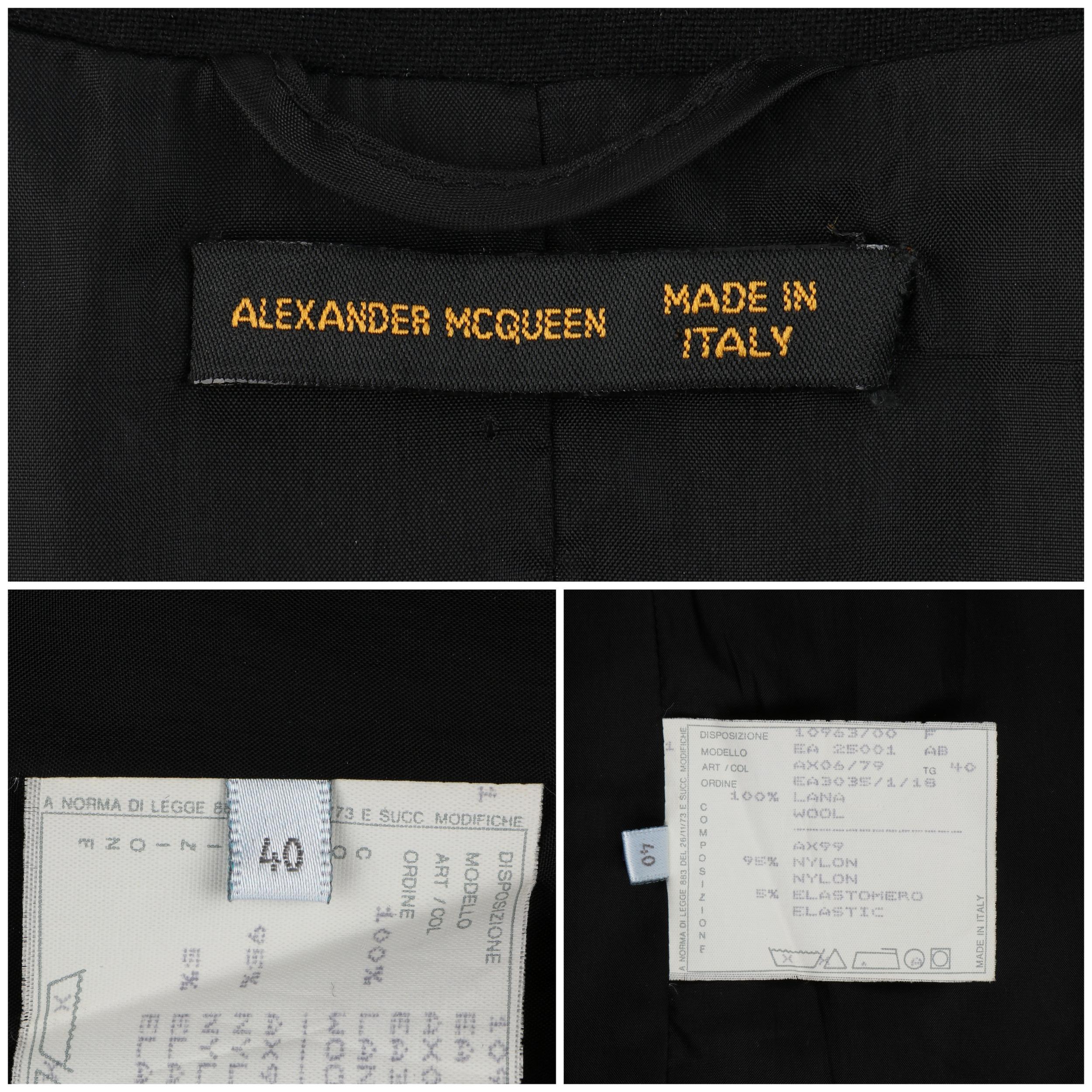 ALEXANDER McQUEEN S/S 1998 “Golden Shower” Plunge Neck Micro Mini Tuxedo Dress For Sale 3