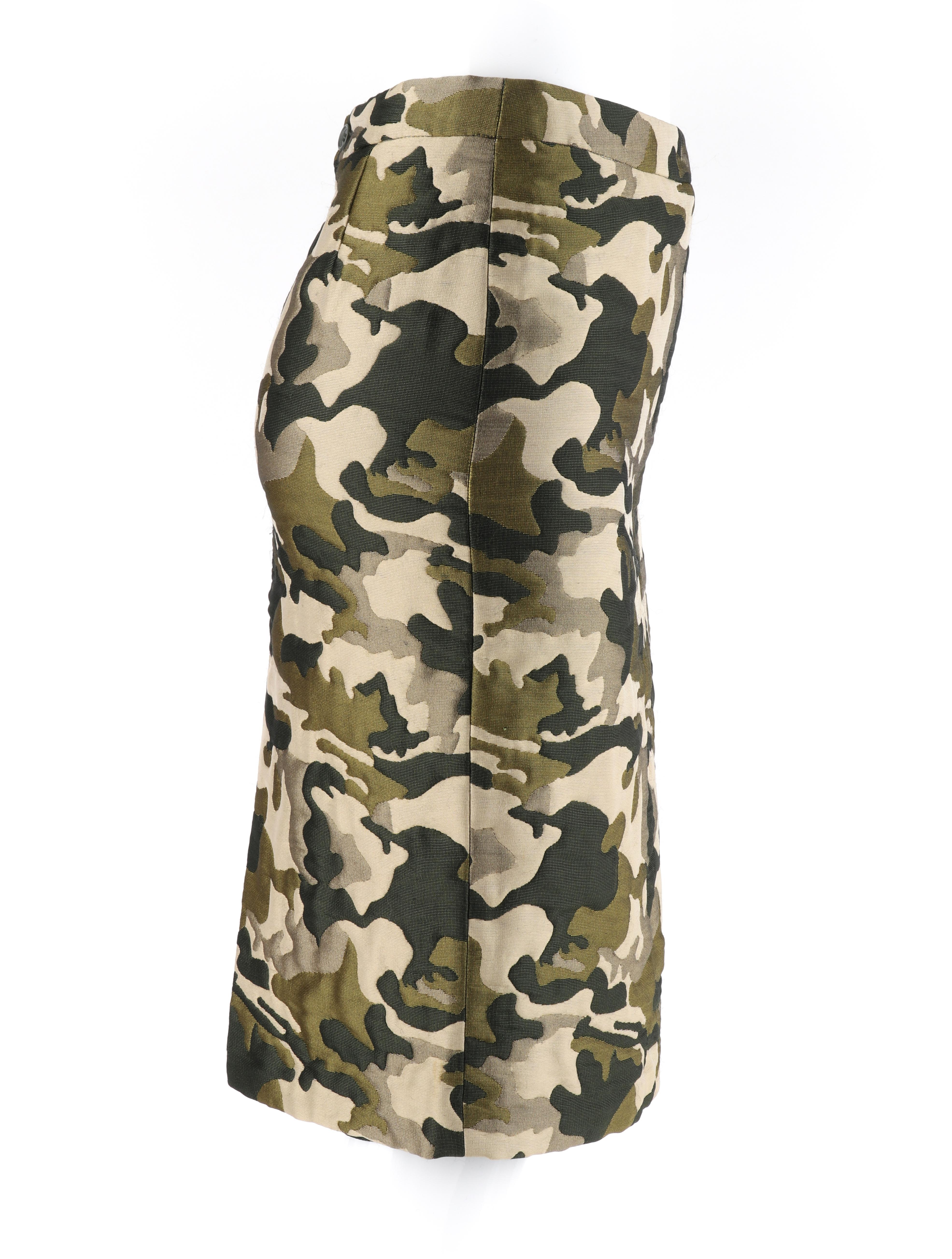 camouflage skirt knee length