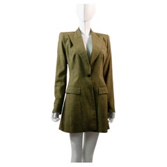 Alexander McQueen S/S 1999 Vintage Rare Checked Long Blazer