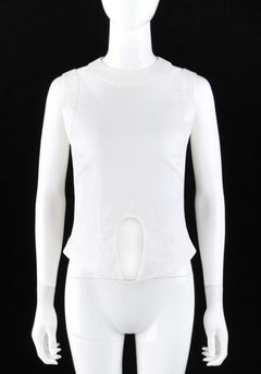 ALEXANDER McQUEEN S/S 2000 “Eye” Asymmetric Keyhole Cutout Sleeveless Top