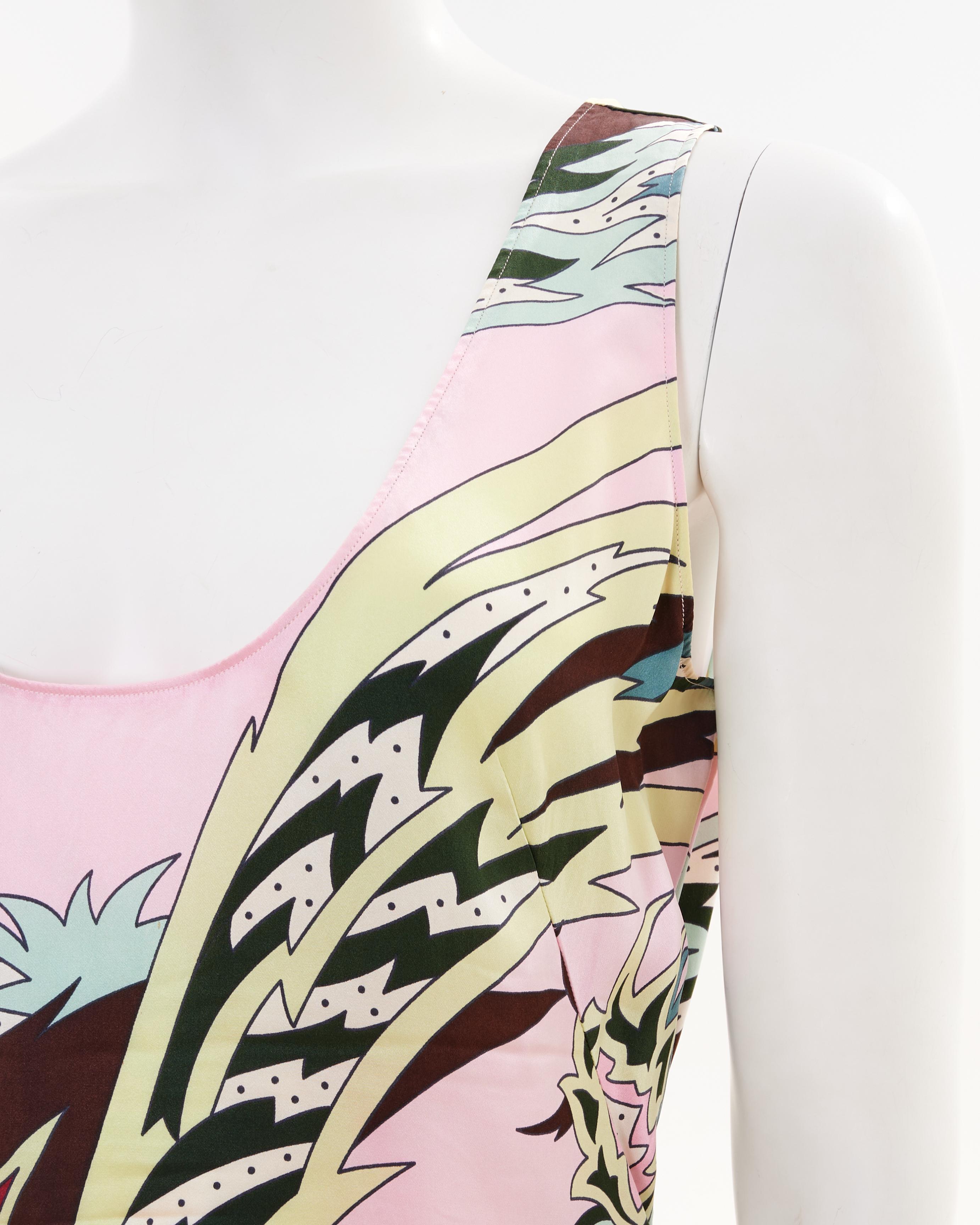 Alexander McQueen S/S 2001 ‘Voss’ Pink Paisley print silk top in vendita 3