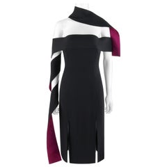 ALEXANDER McQUEEN S/S 2001 “Voss” Strapless Dual Tone Arm Wrap Sash Dress