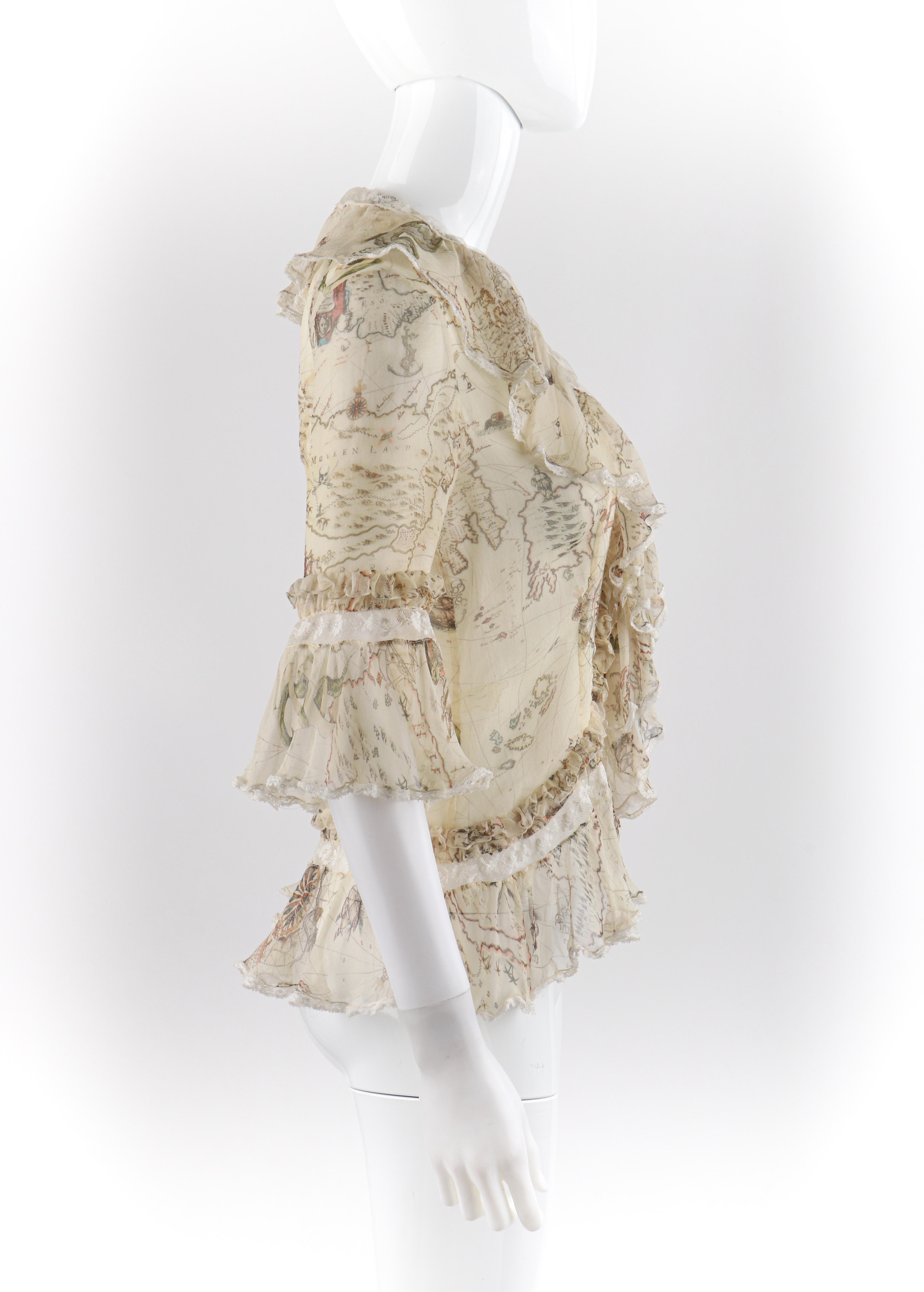 alexander mcqueen ruffle blouse