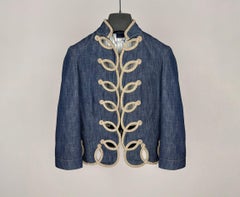 Alexander McQueen S/S 2005 Denim Embroidery Jacket "It's Just A Game"