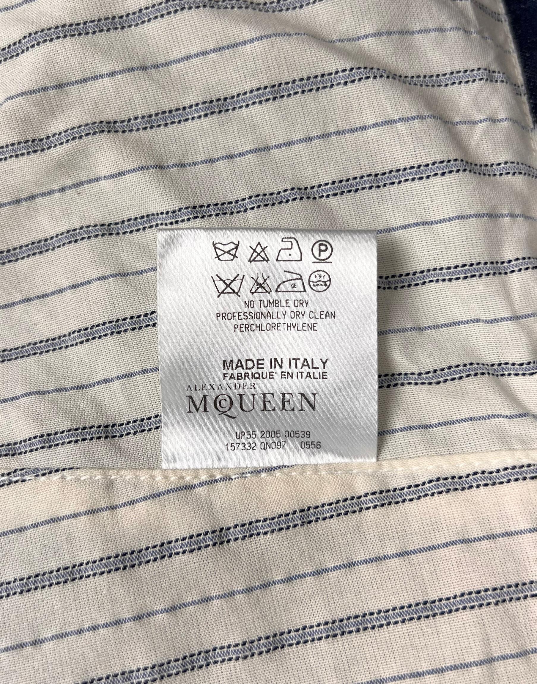 Alexander McQueen S/S 2005 Denim Embroidery Jacket 